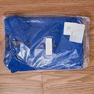 American Cottons Short-sleeved Golf Shirt 100% Cotton Pique 3XL Royal Blue